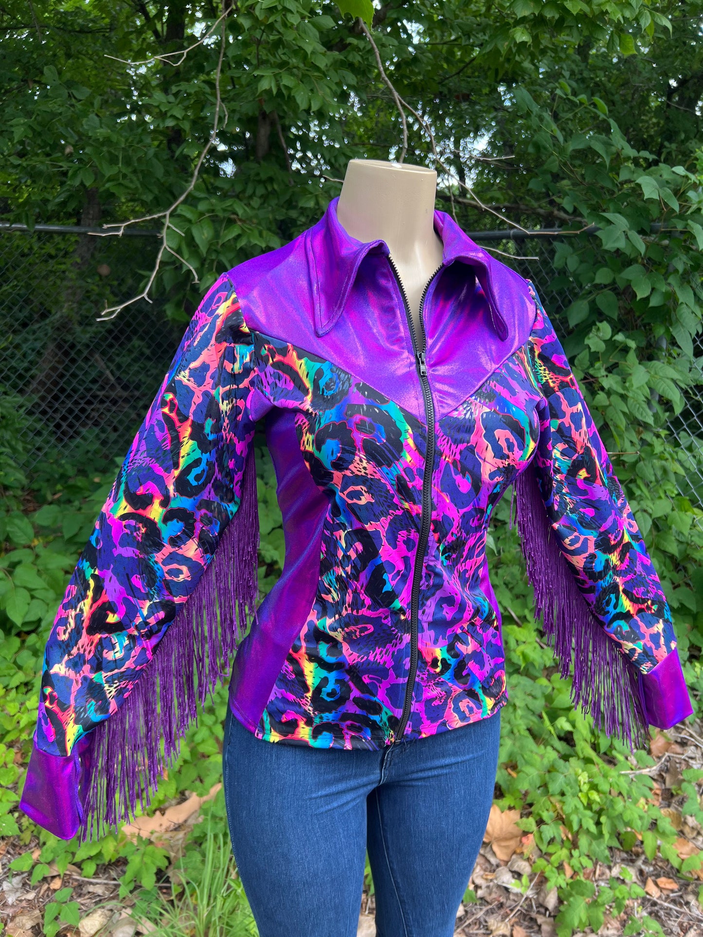 Rainbow Leopard Rodeo Shirt Rodeo Shirt Riverside Rodeo Shirts
