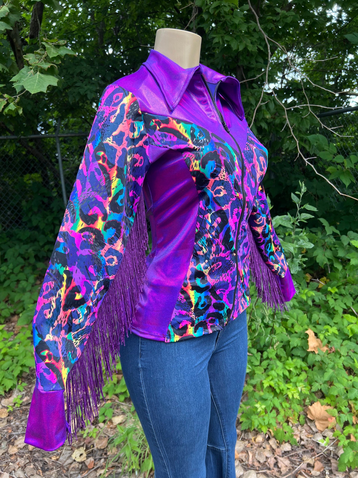 Rainbow Leopard Rodeo Shirt Rodeo Shirt Riverside Rodeo Shirts