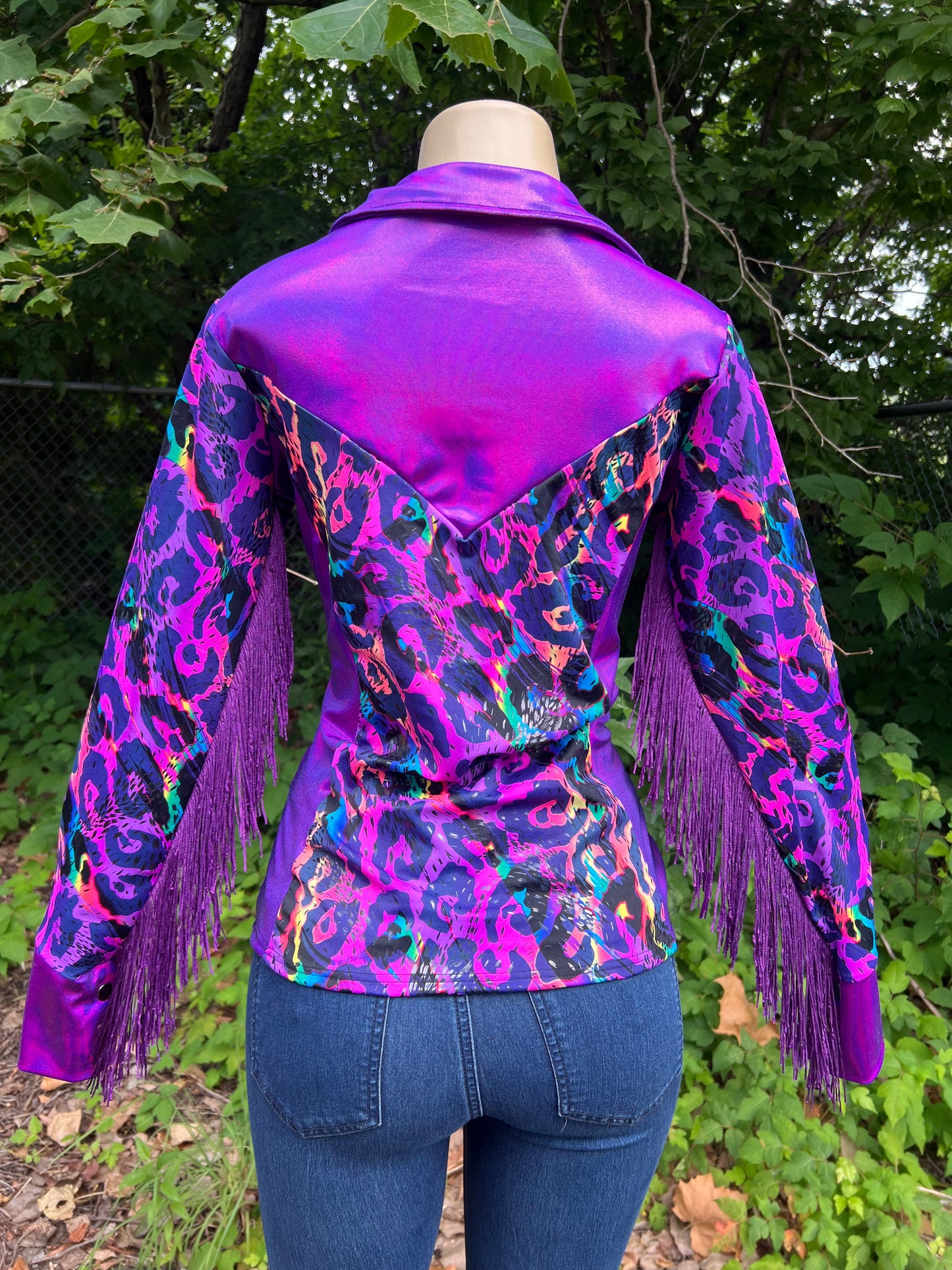 Rainbow Leopard Rodeo Shirt Rodeo Shirt Riverside Rodeo Shirts