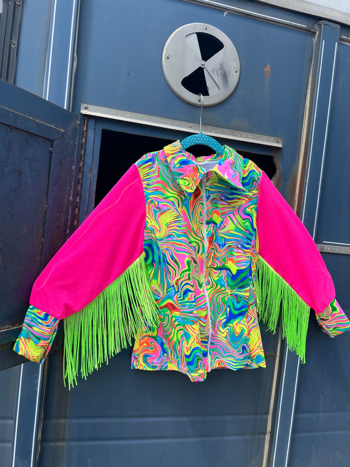 Neon Flux Mesh Sleeve Rodeo Shirt Rodeo Shirt Riverside Rodeo Shirts