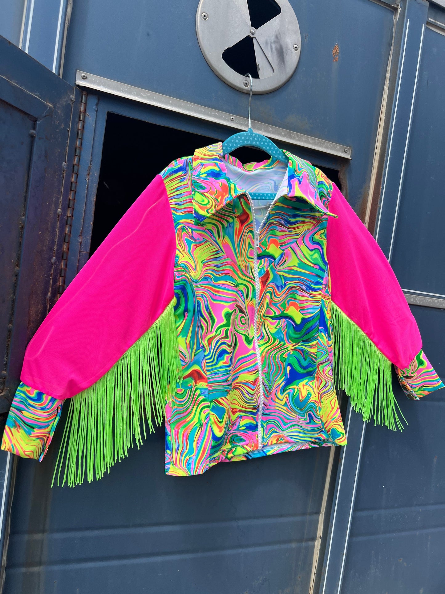 Neon Flux Mesh Sleeve Rodeo Shirt Rodeo Shirt Riverside Rodeo Shirts
