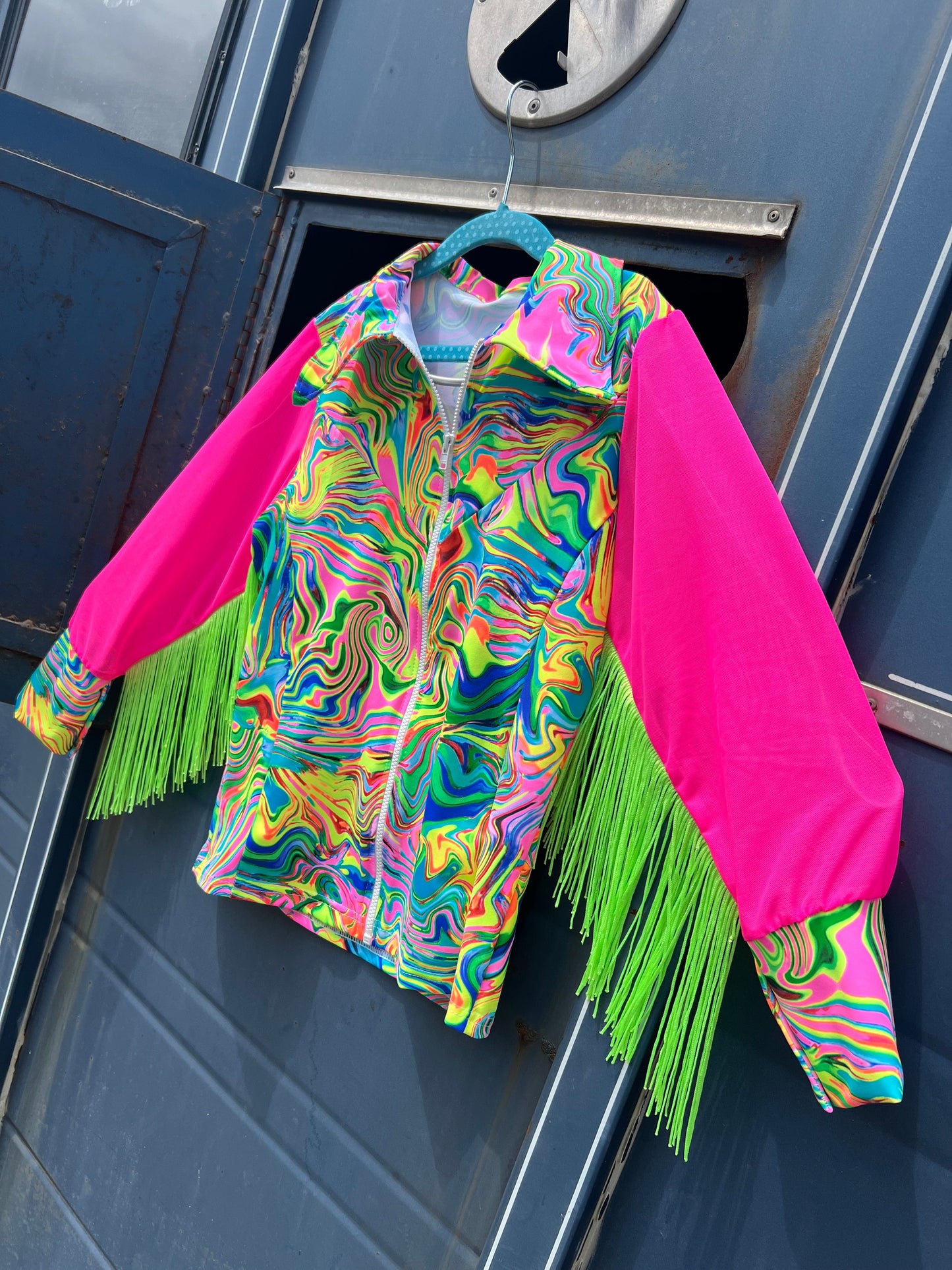 Neon Flux Mesh Sleeve Rodeo Shirt Rodeo Shirt Riverside Rodeo Shirts
