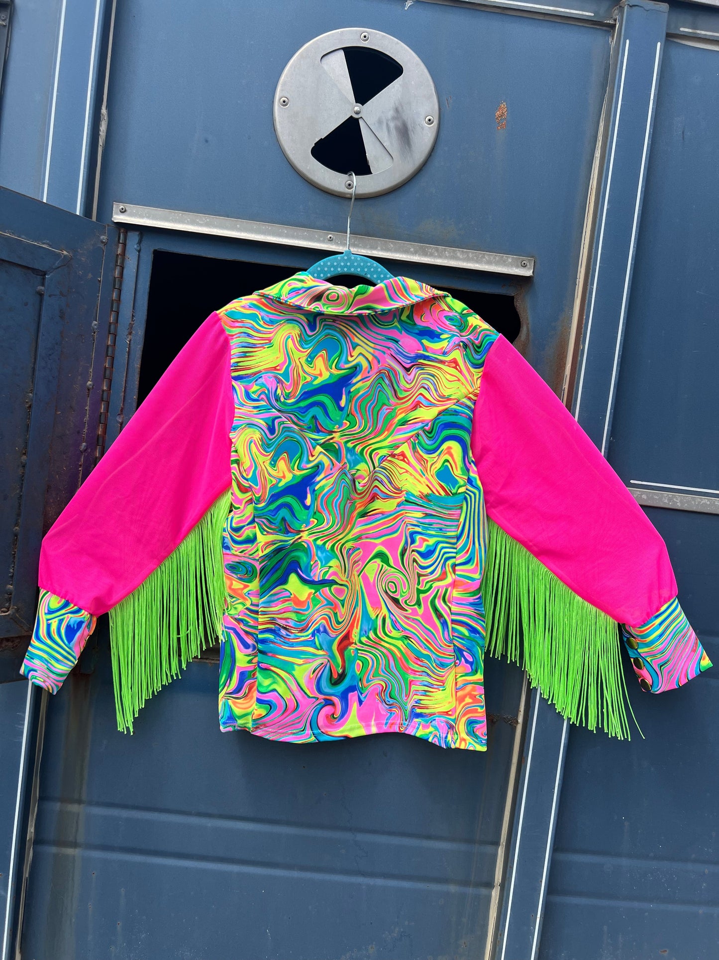 Neon Flux Mesh Sleeve Rodeo Shirt Rodeo Shirt Riverside Rodeo Shirts