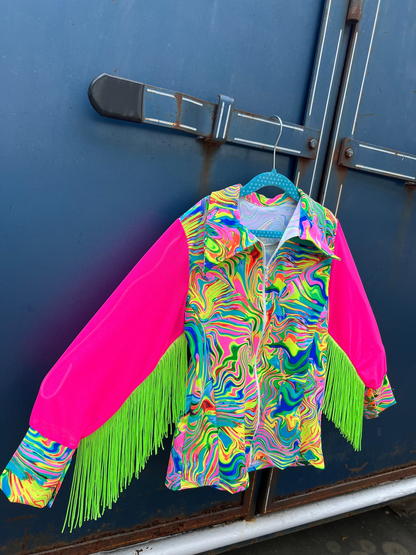 Neon Flux Mesh Sleeve Rodeo Shirt Rodeo Shirt Riverside Rodeo Shirts