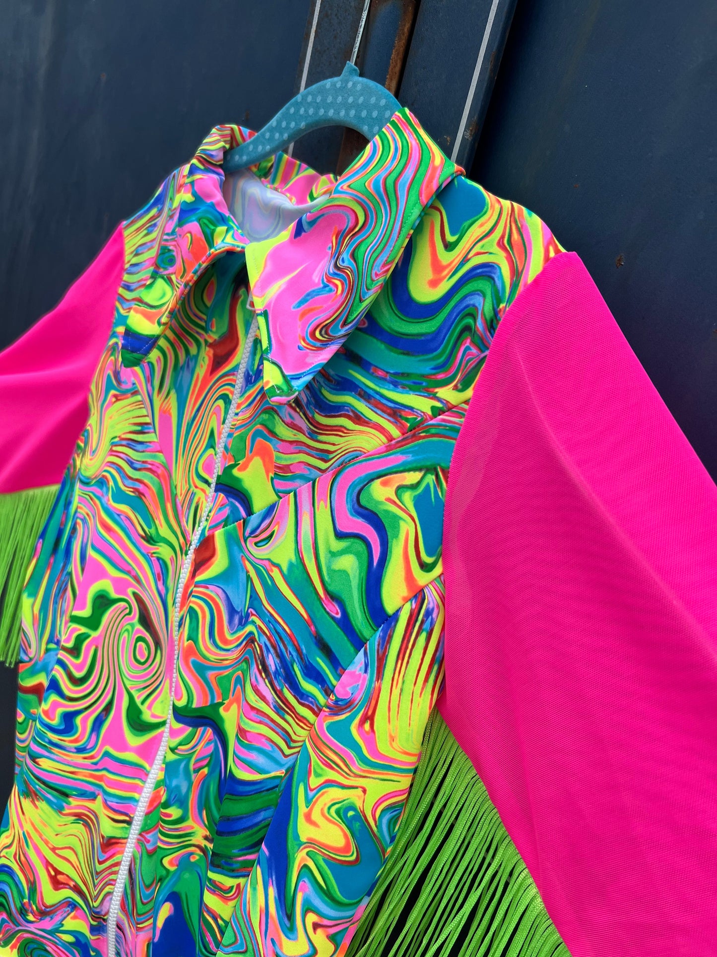 Neon Flux Mesh Sleeve Rodeo Shirt Rodeo Shirt Riverside Rodeo Shirts