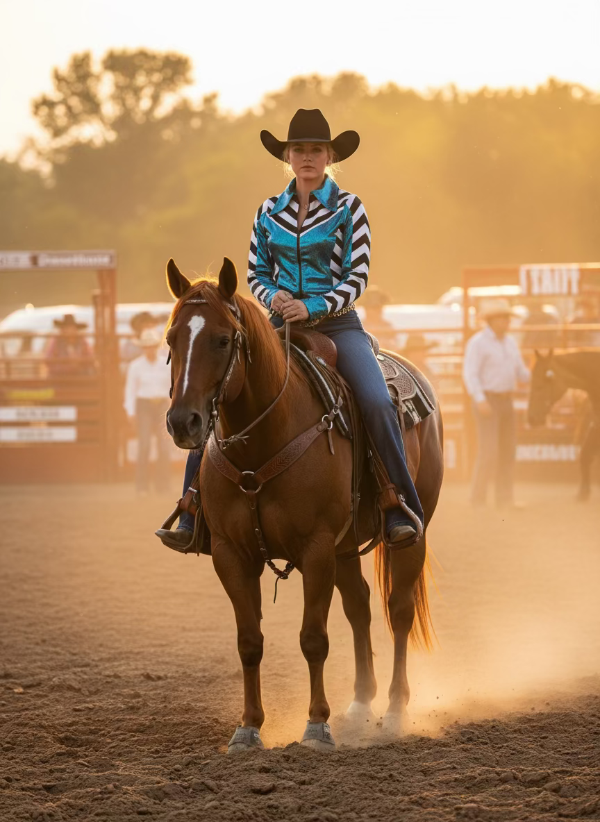 Fast Lane Chevron Rodeo Shirt Rodeo Shirt Riverside Rodeo Shirts