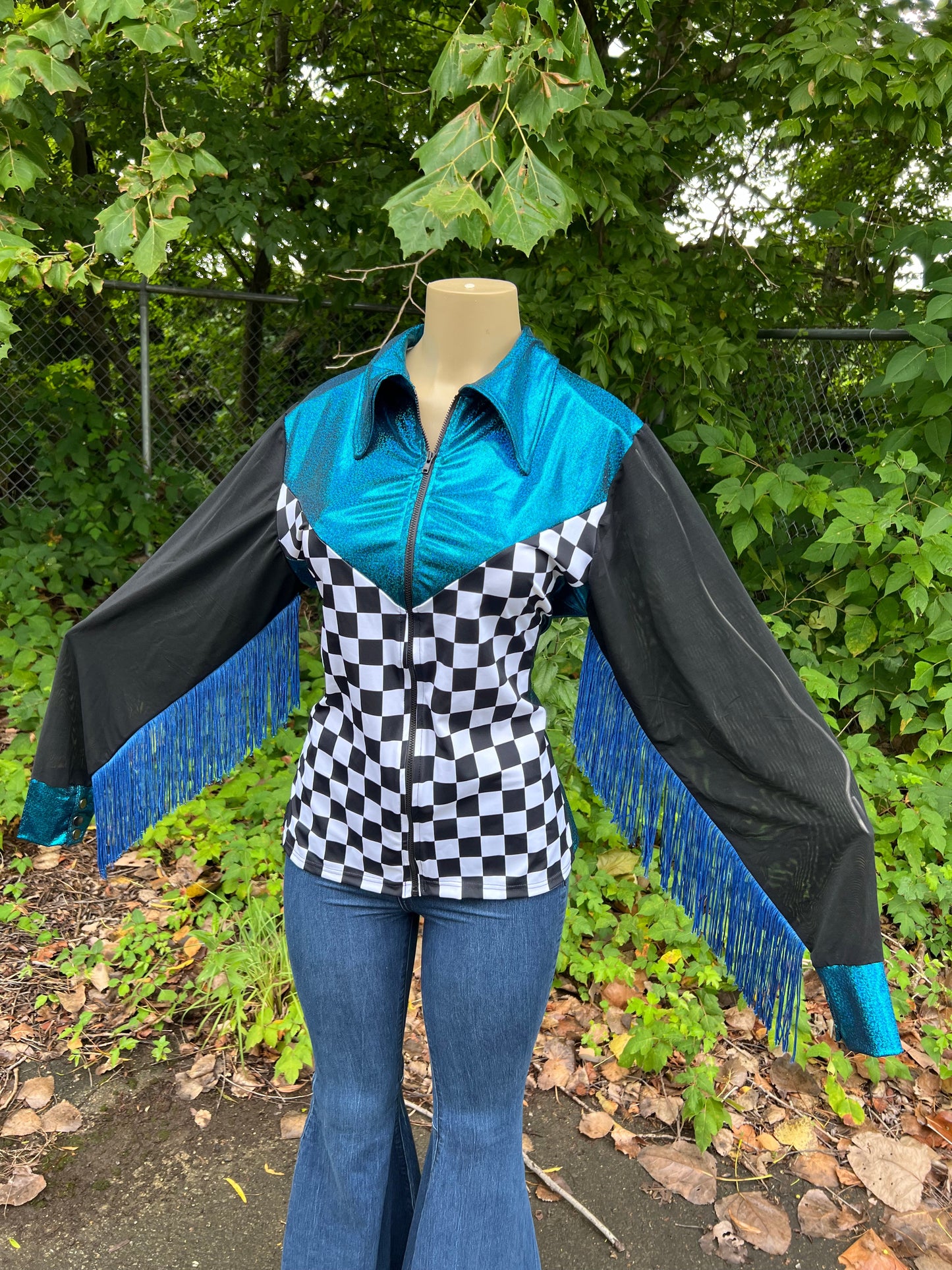 Check’em up Rodeo Shirt with Mesh Sleeves - Riverside Rodeo Shirts