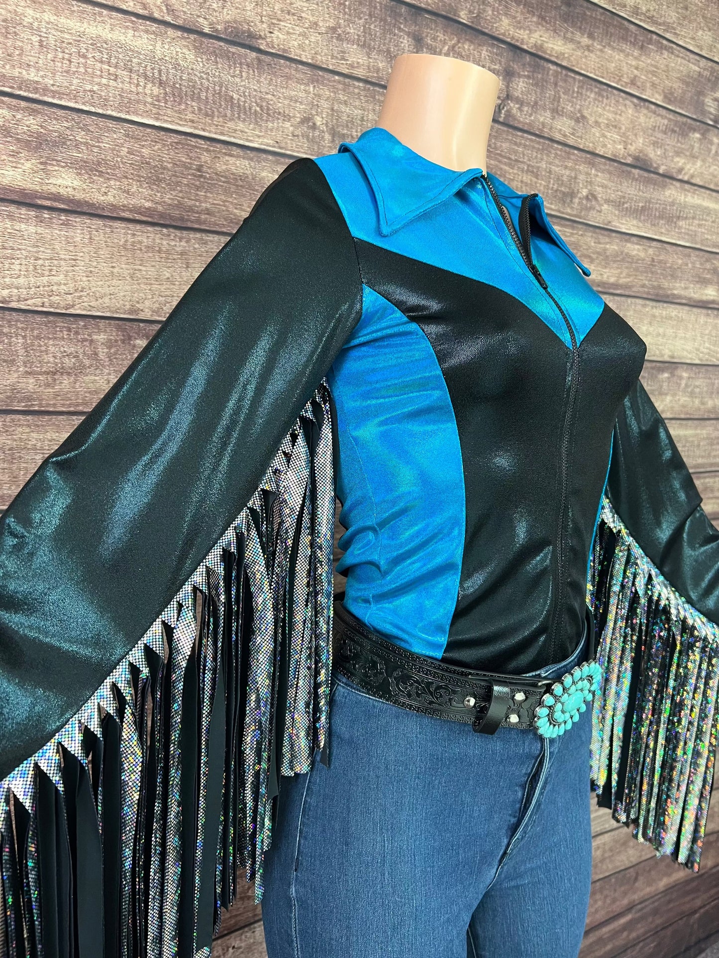 Trailblazer Rodeo Shirt with Thunderbird Fringe Rodeo Shirt Riverside Rodeo Shirts