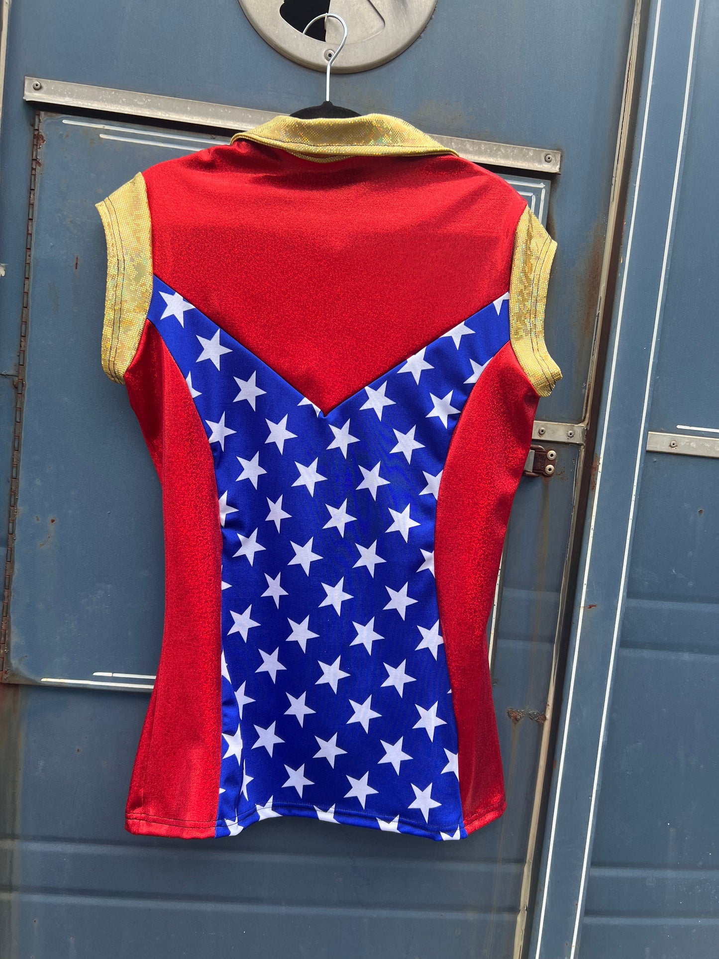 Mini Cap Sleeve Patriotic Rodeo Shirt Rodeo Shirt Riverside Rodeo Shirts