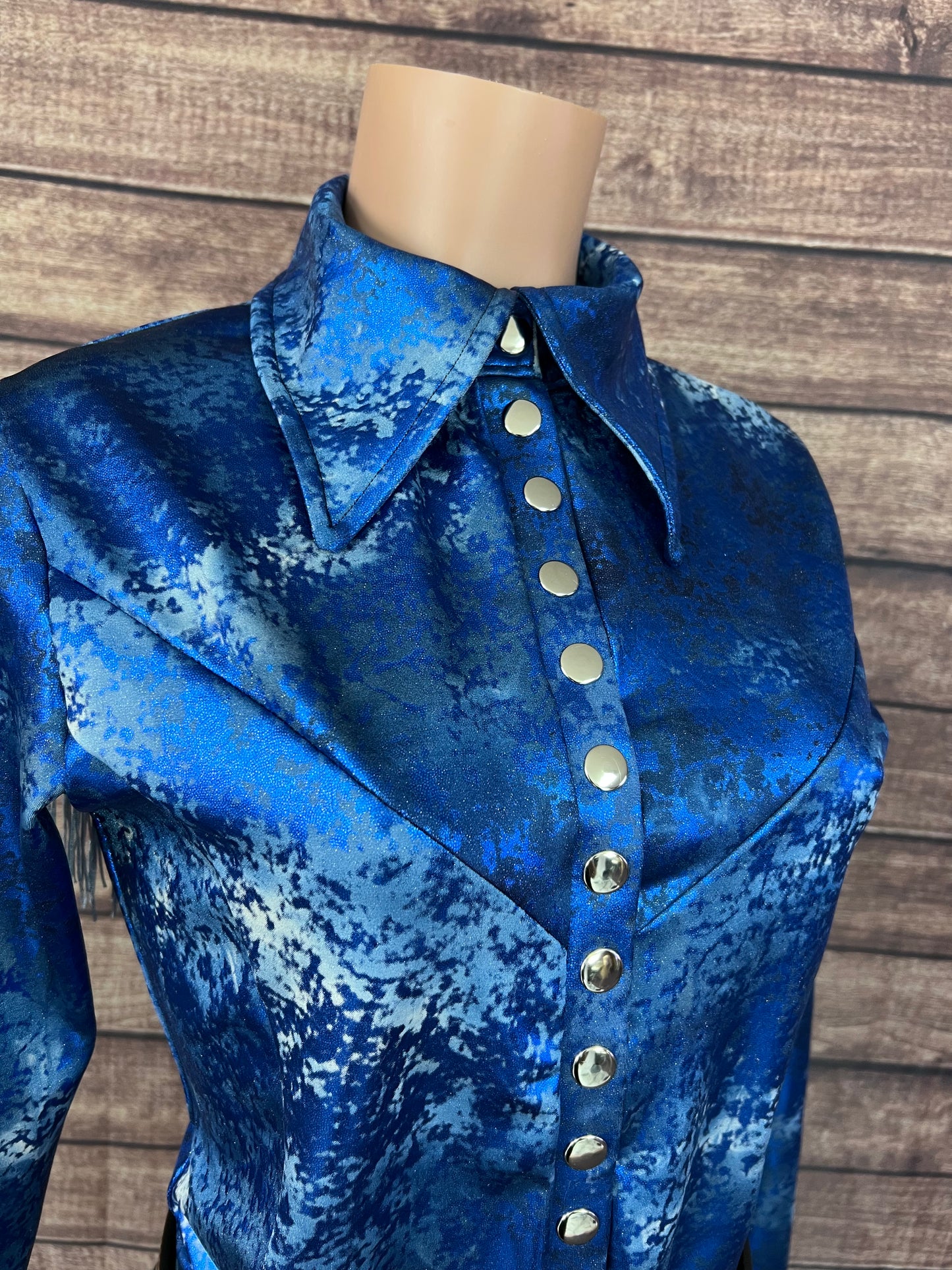 Glacier Bay Snap Front Rodeo Shirt with Fringe