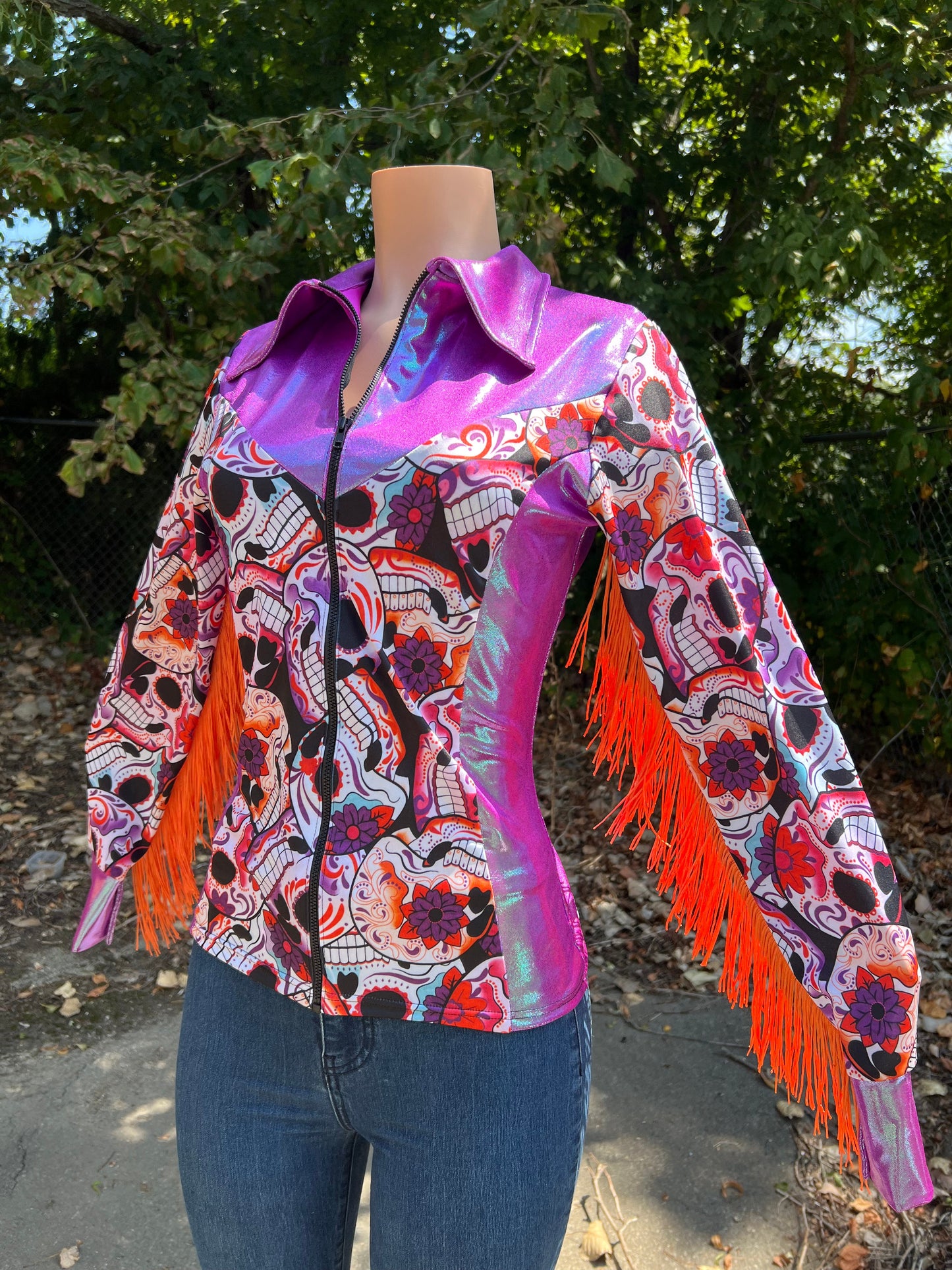 Sugar Skulls Rodeo Shirt Rodeo Shirt Riverside Rodeo Shirts