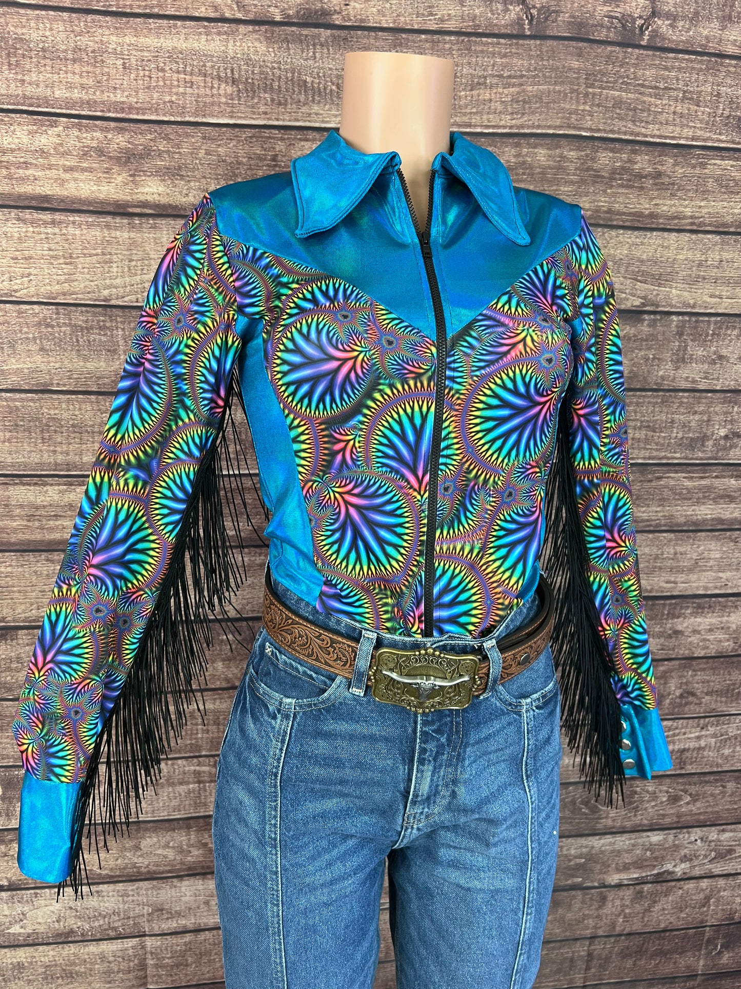 Radioactive/Peacock Rodeo Shirt