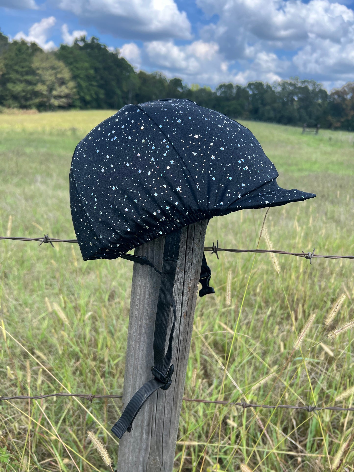 Star Noir Helmet Cover - Riverside Rodeo Shirts