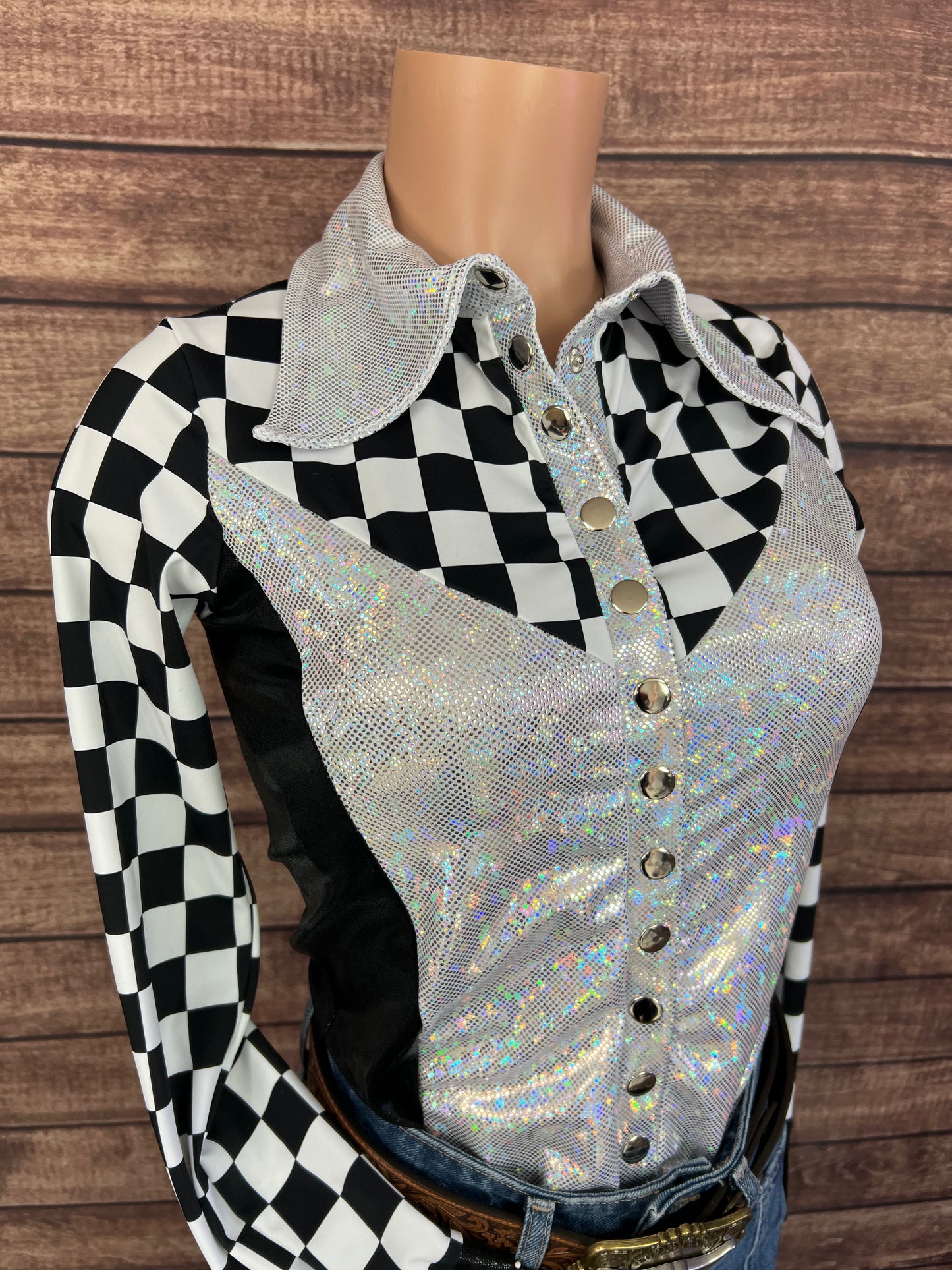 Checks on the Run Snap Front Rodeo Shirt