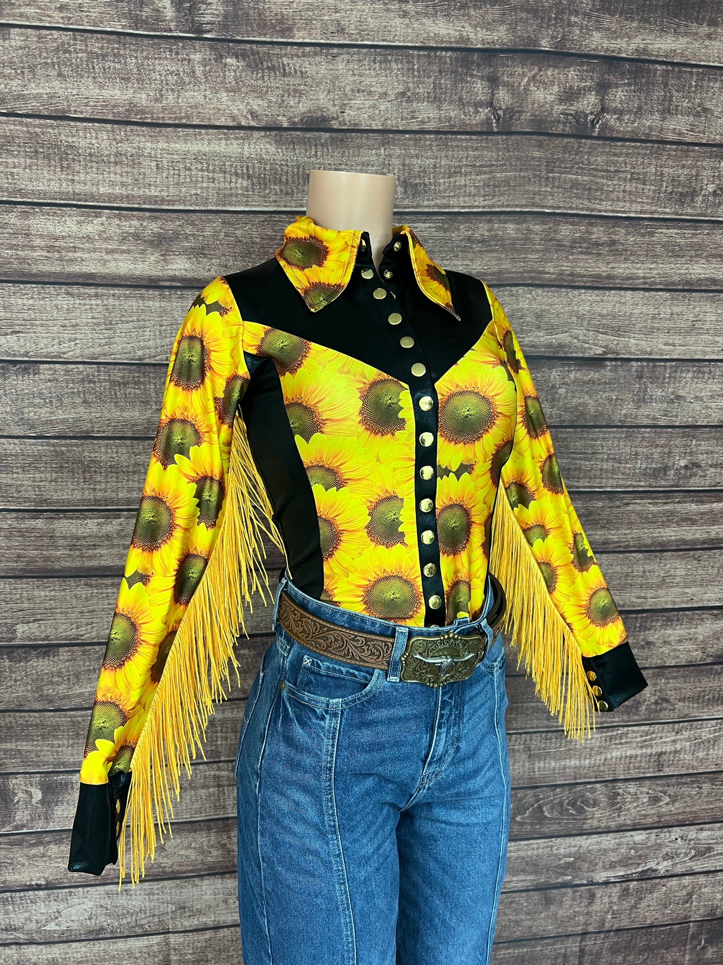 Sunflower Fields Rodeo shirt - Snap Front
