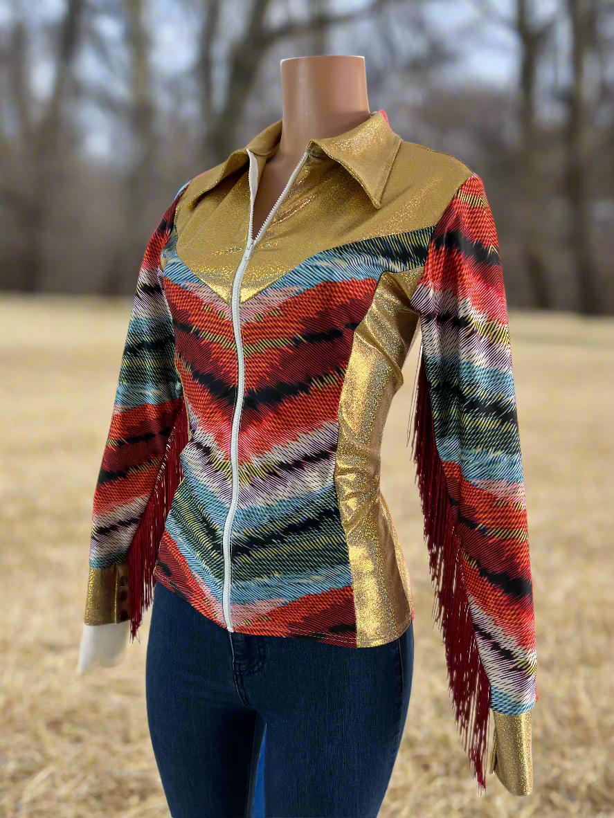 Serape Chevron Rodeo Shirt Rodeo Shirt Riverside Rodeo Shirts