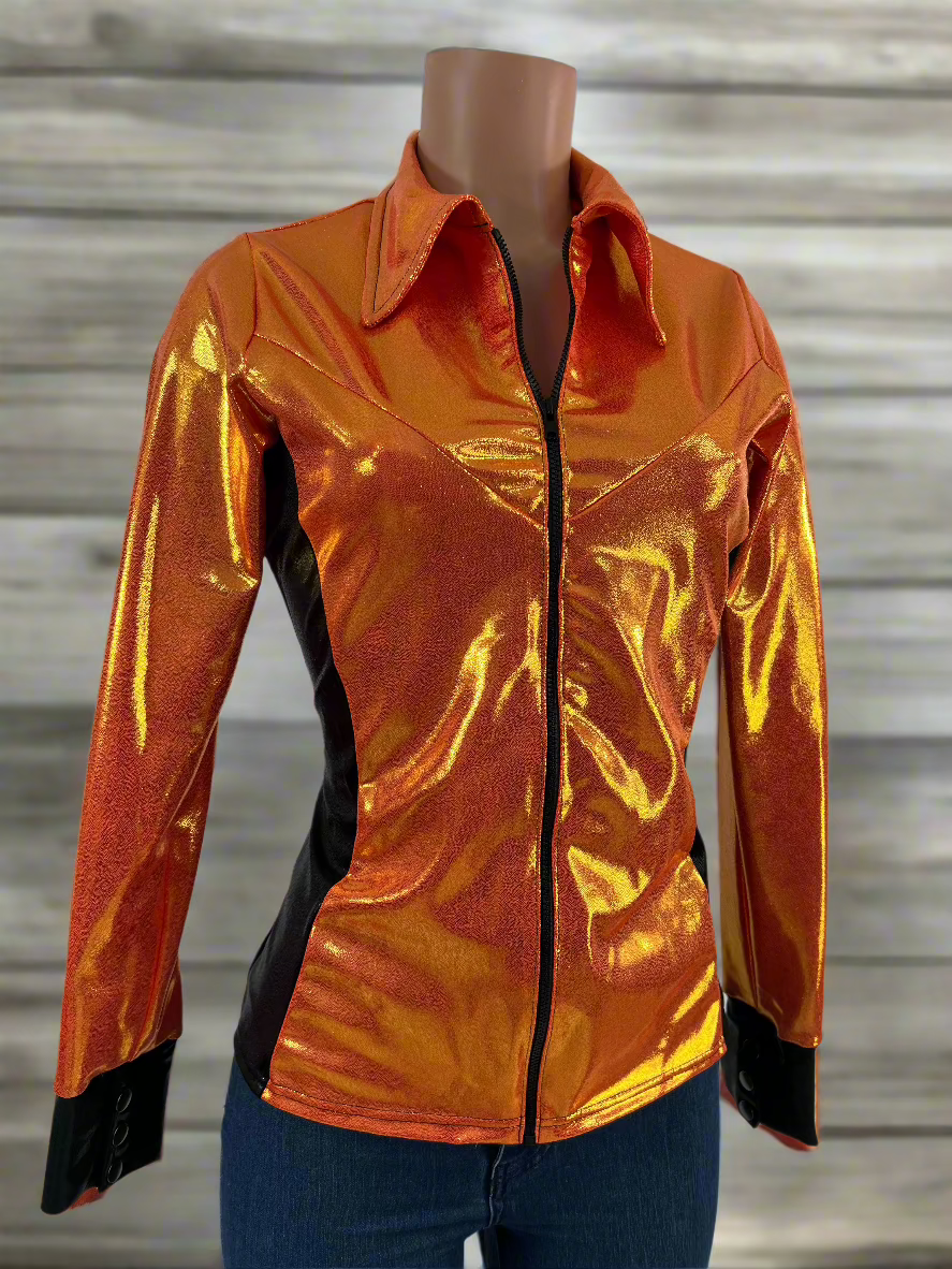 Autumn Orange Rodeo Shirt - Riverside Rodeo Shirts