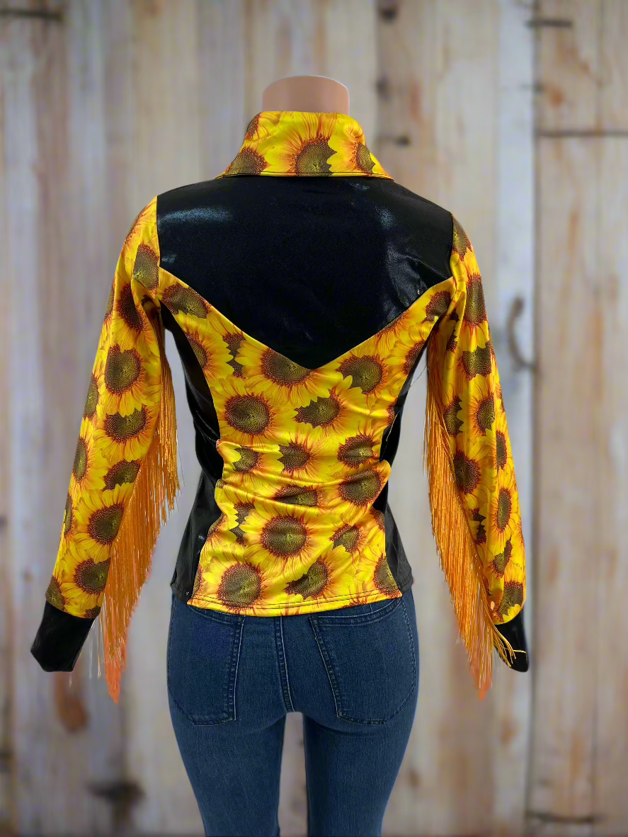 Sunflower Fields Rodeo shirt - Snap Front Rodeo Shirt Riverside Rodeo Shirts