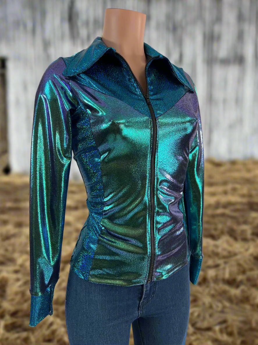 Durango Dusk Holographic Rodeo Shirt Rodeo Shirt Riverside Rodeo Shirts