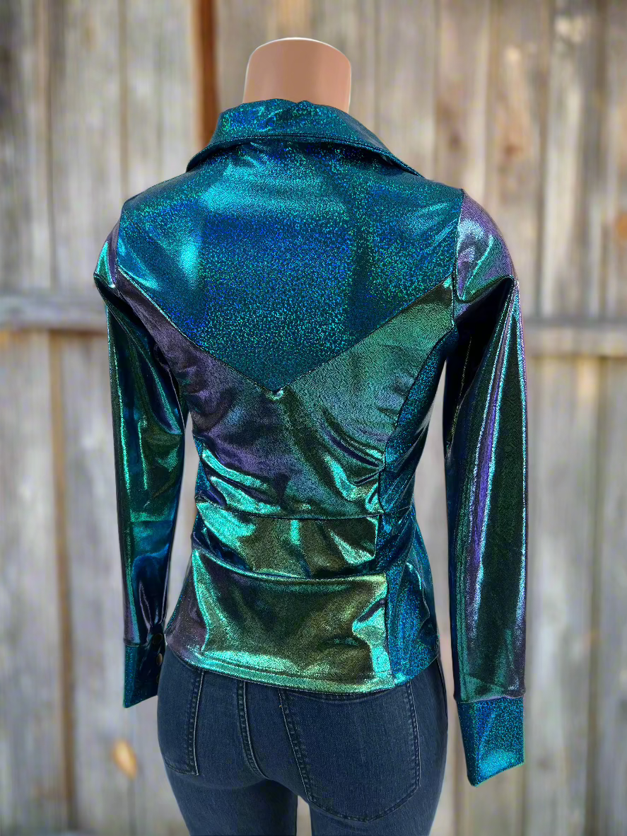 Durango Dusk Holographic Rodeo Shirt Rodeo Shirt Riverside Rodeo Shirts