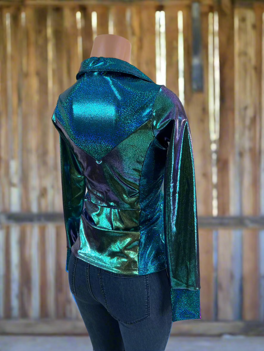 Durango Dusk Holographic Rodeo Shirt Rodeo Shirt Riverside Rodeo Shirts