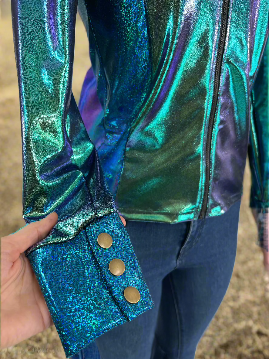Durango Dusk Holographic Rodeo Shirt Rodeo Shirt Riverside Rodeo Shirts