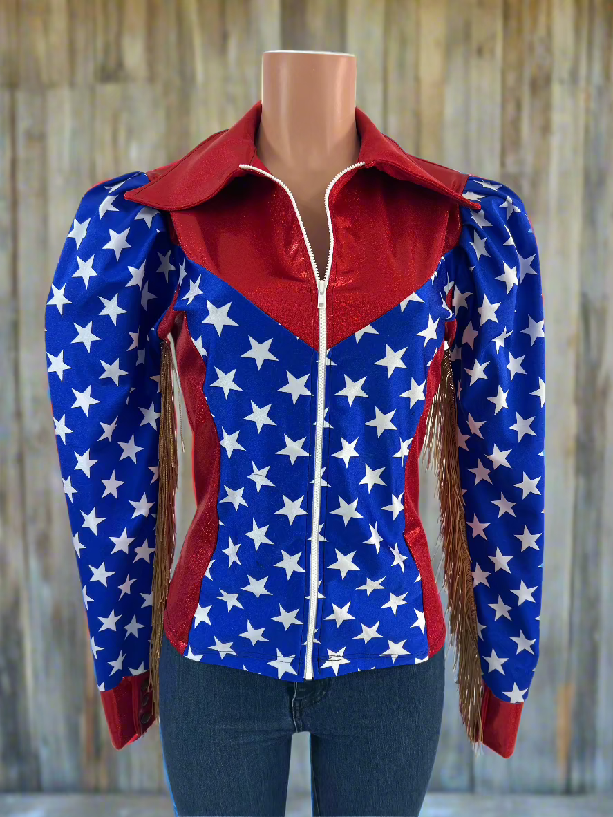 Puffed Sleeve Firecracker Rodeo Shirt Rodeo Shirt Riverside Rodeo Shirts
