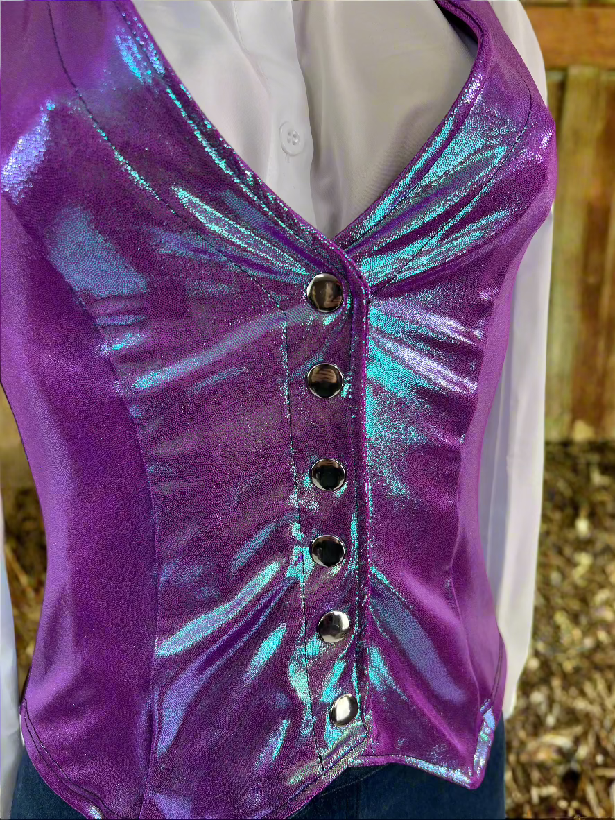 Plumeria Snap Front Western Vest Rodeo Shirt Riverside Rodeo Shirts