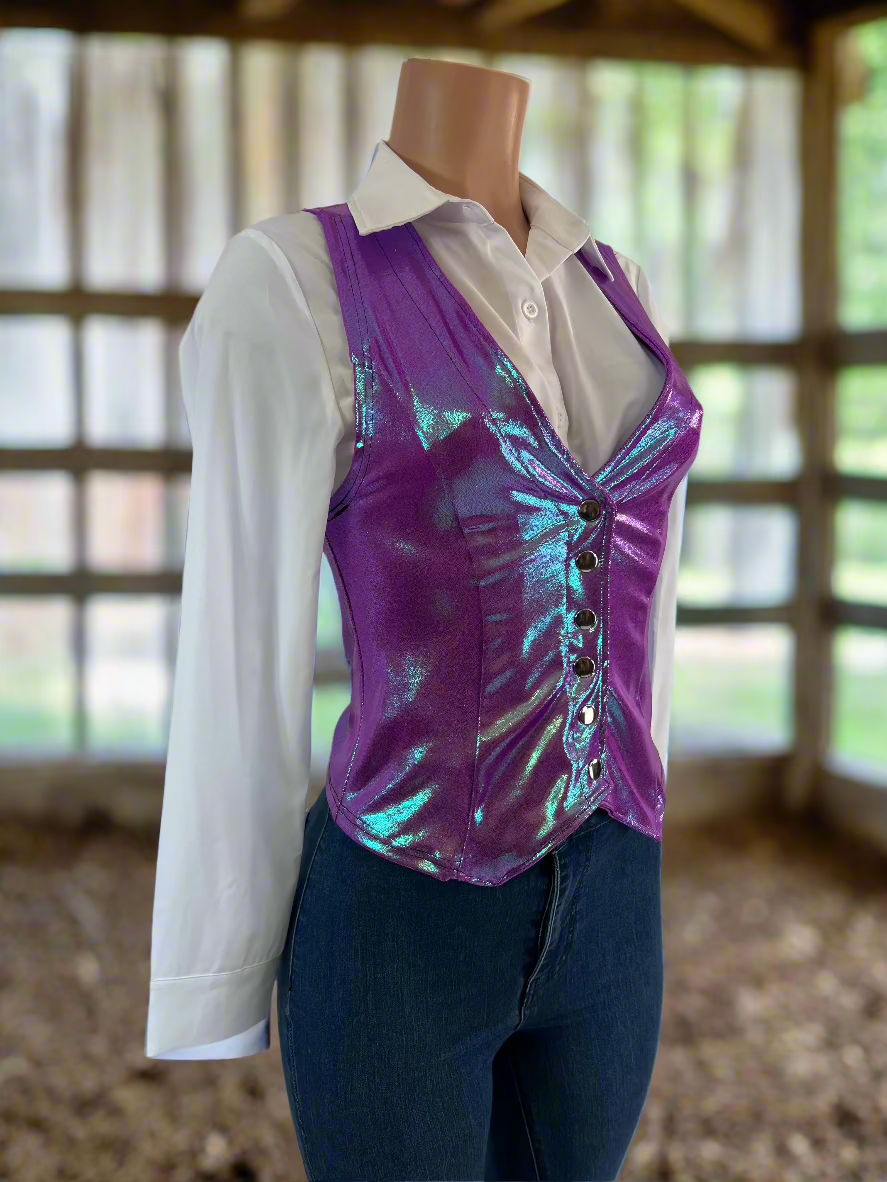 Plumeria Snap Front Western Vest Rodeo Shirt Riverside Rodeo Shirts