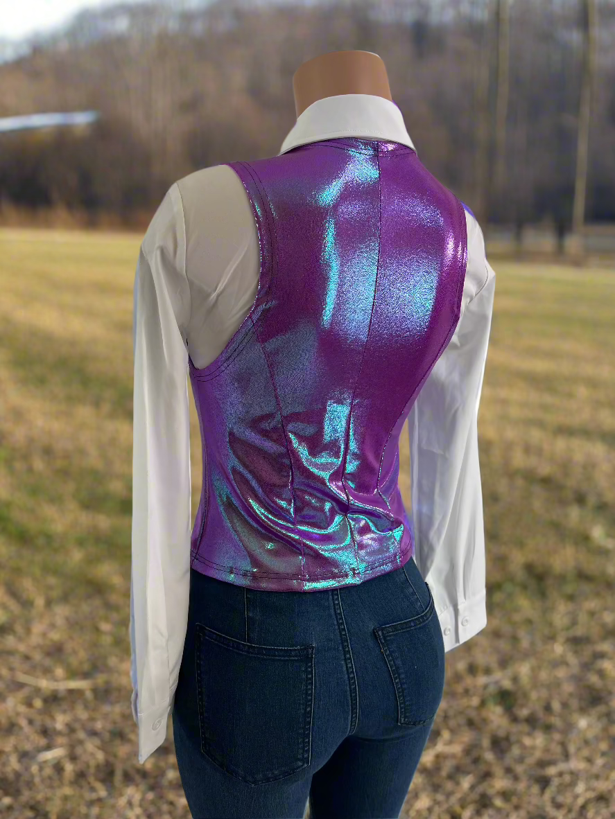 Plumeria Snap Front Western Vest Rodeo Shirt Riverside Rodeo Shirts