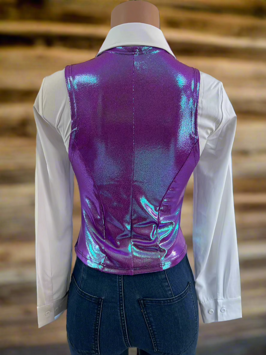 Plumeria Snap Front Western Vest Rodeo Shirt Riverside Rodeo Shirts
