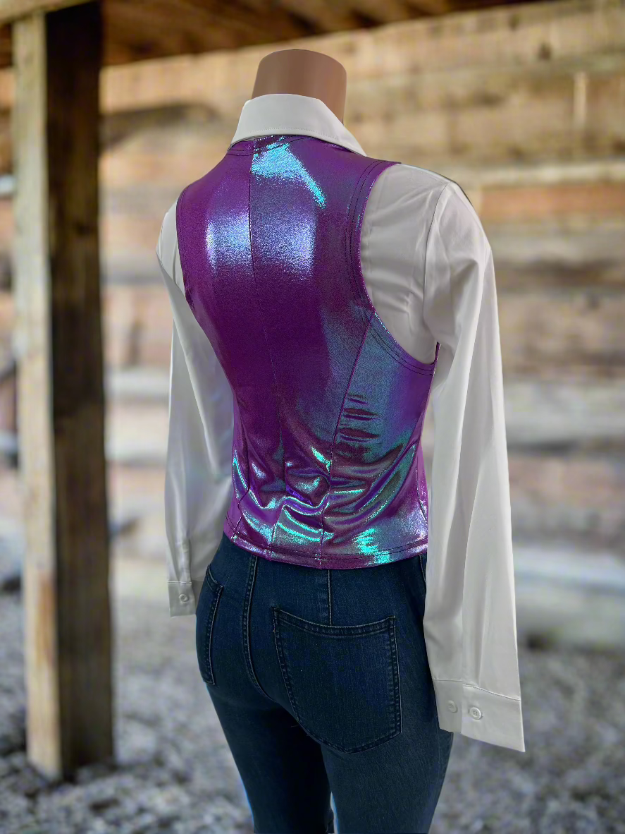 Plumeria Snap Front Western Vest Rodeo Shirt Riverside Rodeo Shirts
