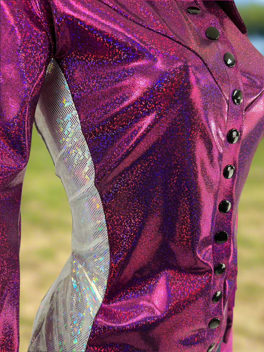 Fuchsia Sparkly Jewel Snap Front Rodeo Shirt Rodeo Shirt Riverside Rodeo Shirts