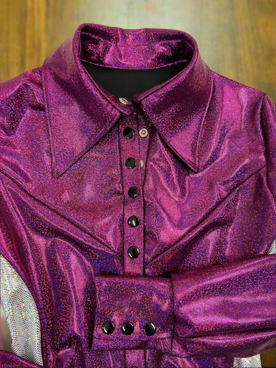 Fuchsia Sparkly Jewel Snap Front Rodeo Shirt Rodeo Shirt Riverside Rodeo Shirts