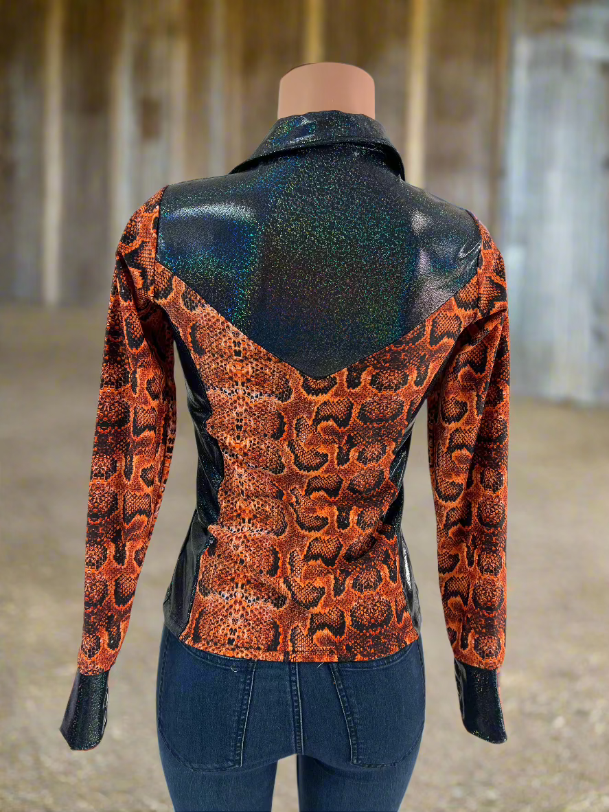 Ready To Ship SMALL Columbian Boa Rodeo Shirt Rodeo Shirt Riverside Rodeo Shirts
