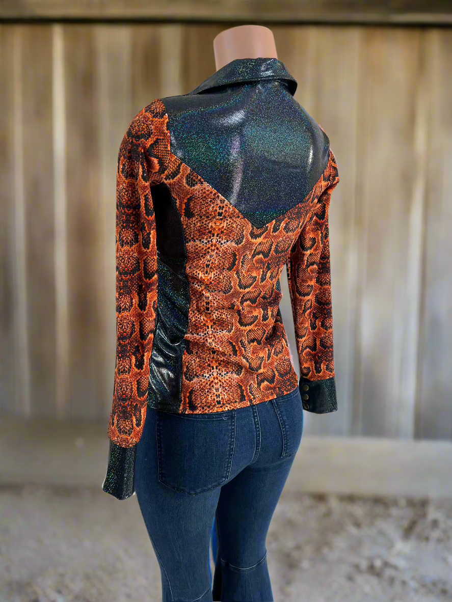 Ready To Ship SMALL Columbian Boa Rodeo Shirt Rodeo Shirt Riverside Rodeo Shirts