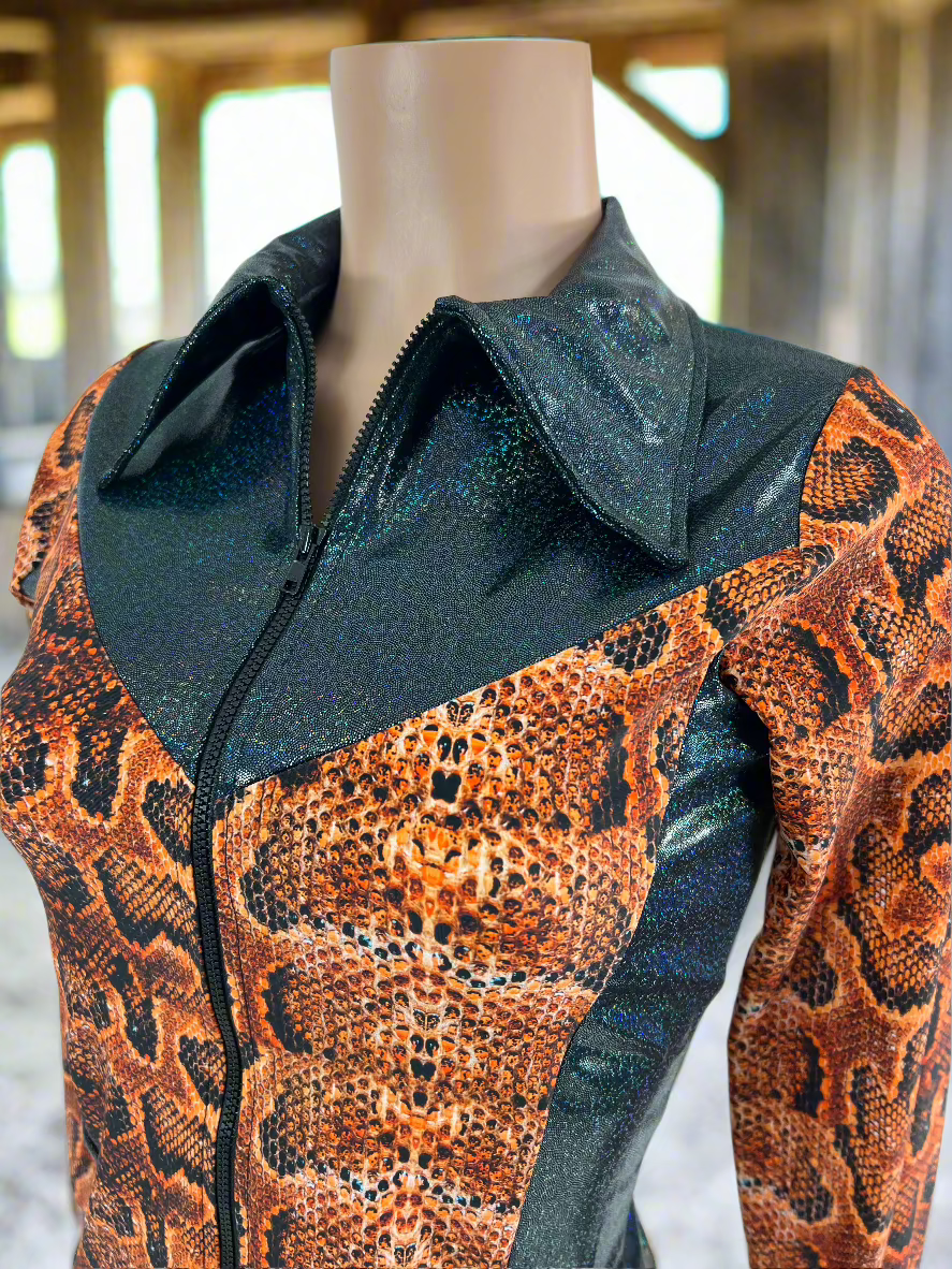 Ready To Ship SMALL Columbian Boa Rodeo Shirt Rodeo Shirt Riverside Rodeo Shirts