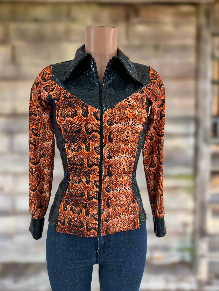 Ready To Ship SMALL Columbian Boa Rodeo Shirt Rodeo Shirt Riverside Rodeo Shirts