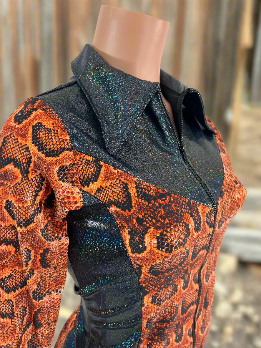 Ready To Ship SMALL Columbian Boa Rodeo Shirt Rodeo Shirt Riverside Rodeo Shirts