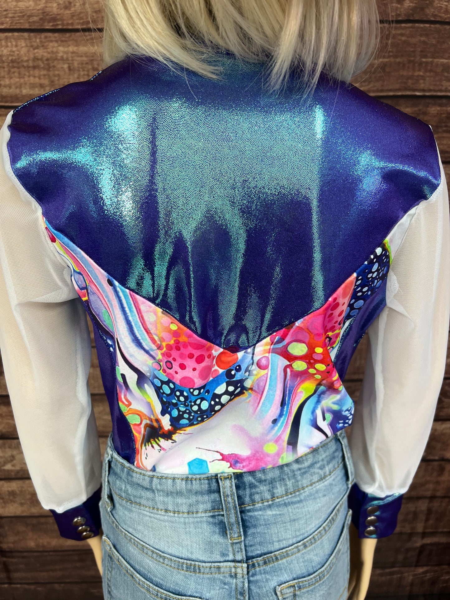 Kids Moonstone Desert Dreams Mesh Sleeve Snap Front Rodeo Shirt