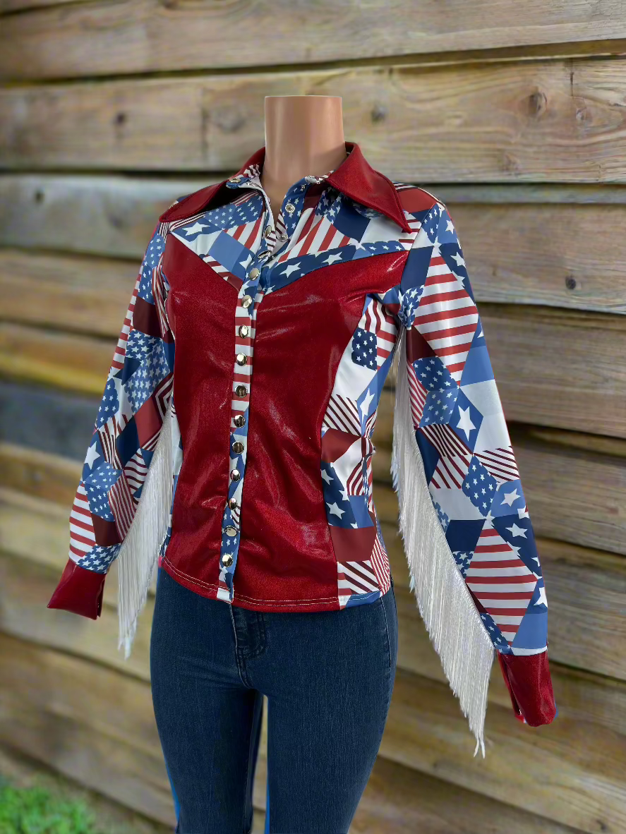 Americana Snap Front Rodeo Shirt Rodeo Shirt Riverside Rodeo Shirts