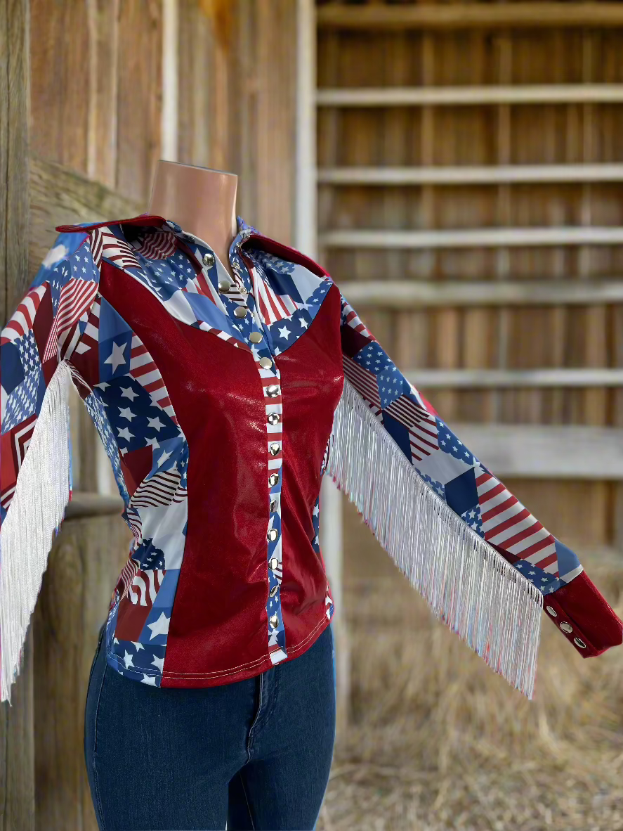 Americana Snap Front Rodeo Shirt Rodeo Shirt Riverside Rodeo Shirts