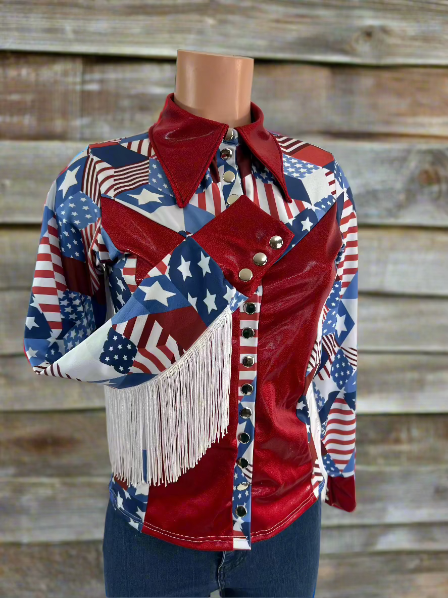 Americana Snap Front Rodeo Shirt Rodeo Shirt Riverside Rodeo Shirts