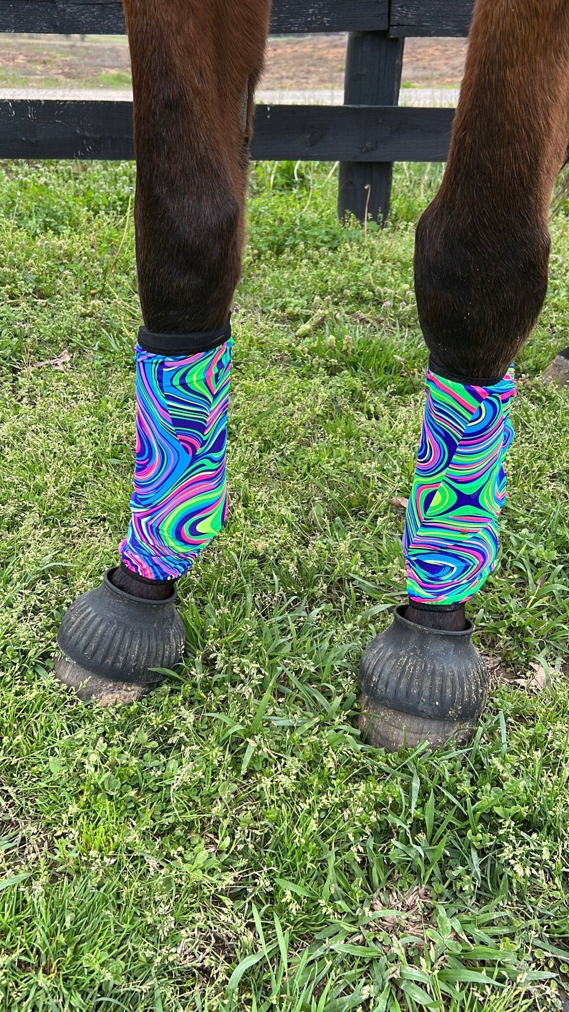 Glow Worm Print Velcro Sportboot Covers (Covers Only, sets of TWO) - Riverside Rodeo Shirts