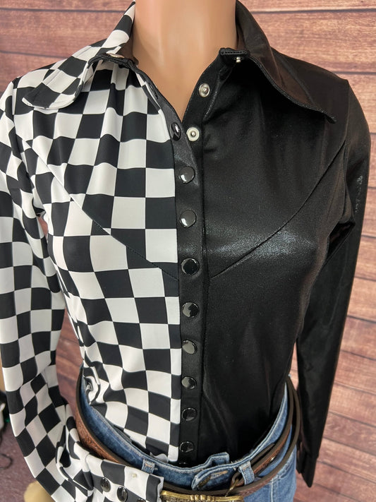 Split Second Rodeo Shirt with Snap Front - Riverside Rodeo Shirts