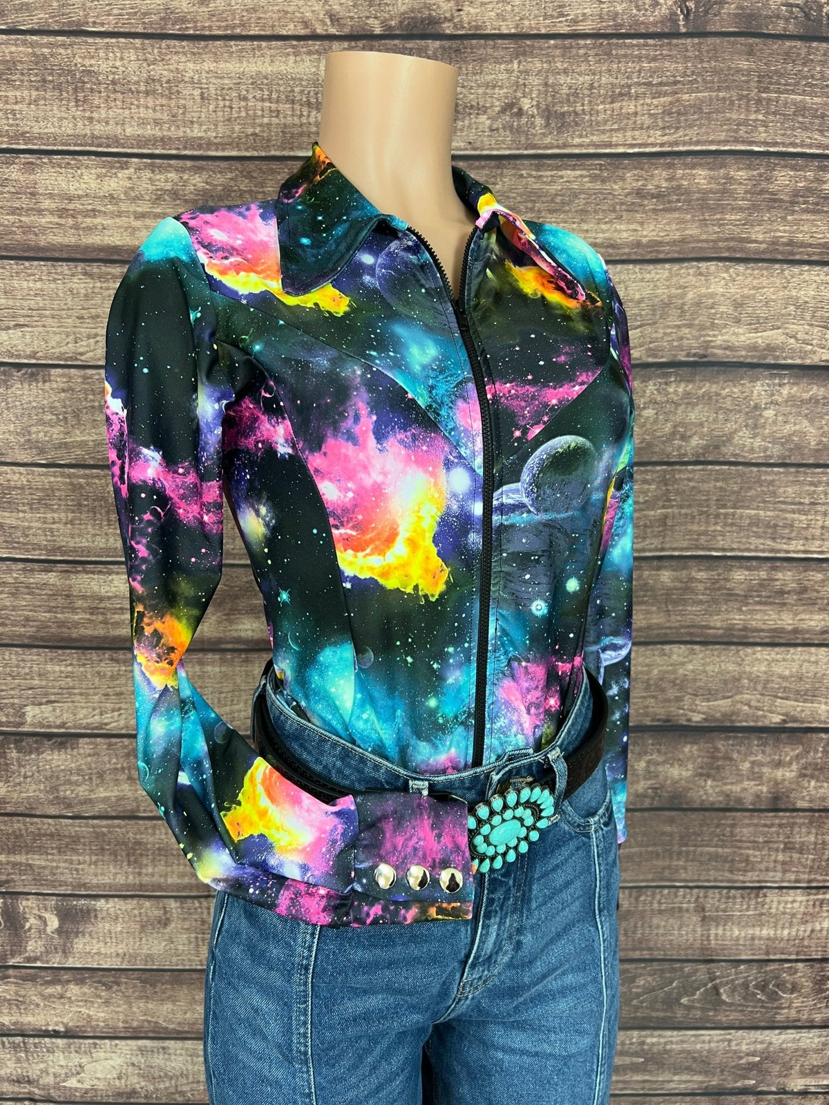 Andromeda Zipper Front Rodeo Shirt - Riverside Rodeo Shirts