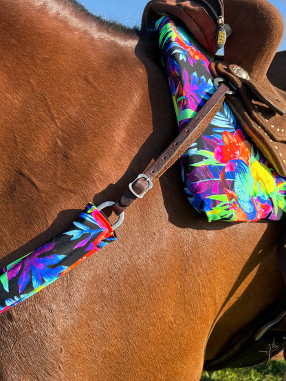 Sonic Bloom Print Breast Collar Cover (Covers ONLY)