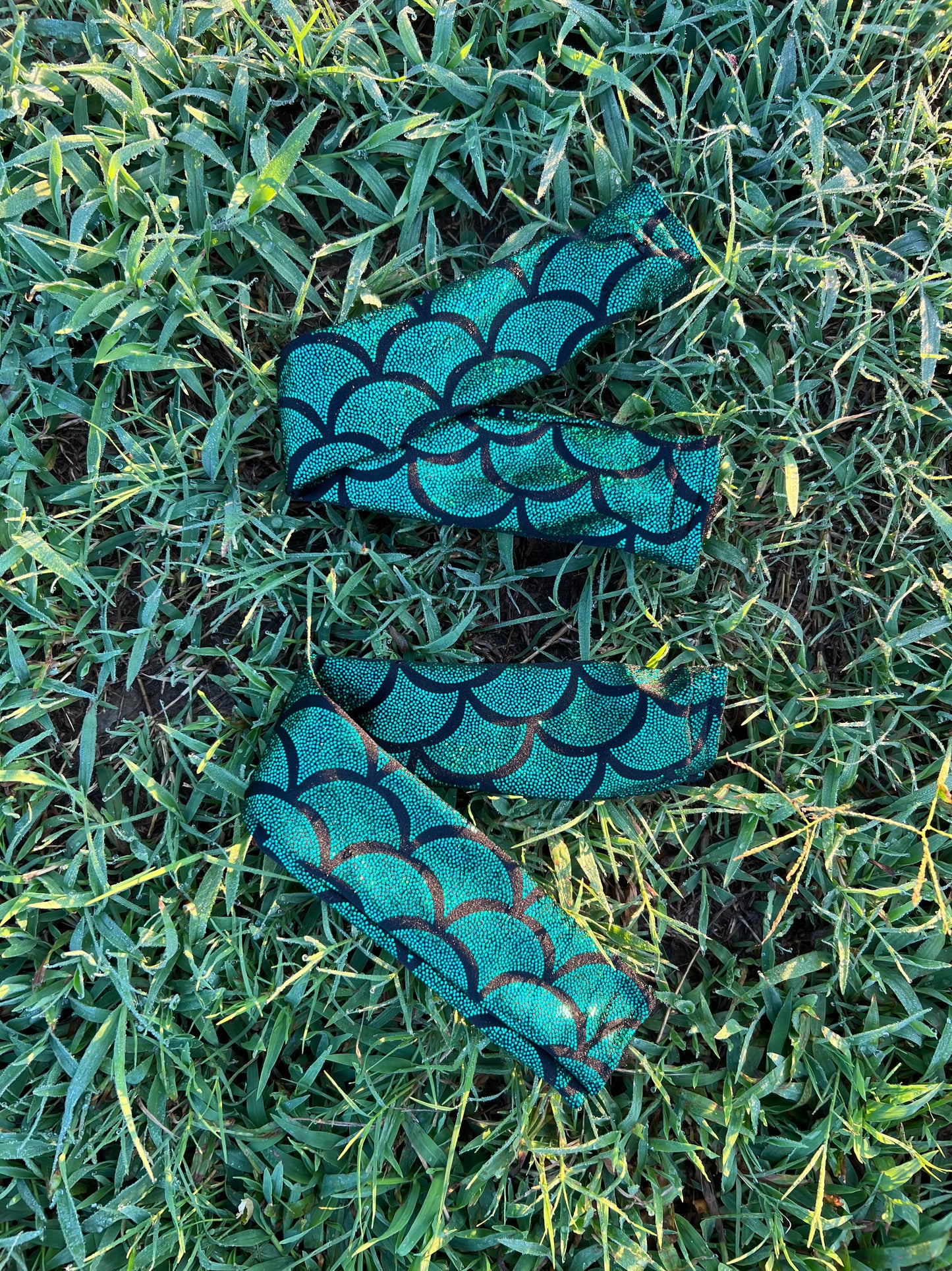 Green Dragon or Mermaid Scale Breast Collar Cover (Covers ONLY)