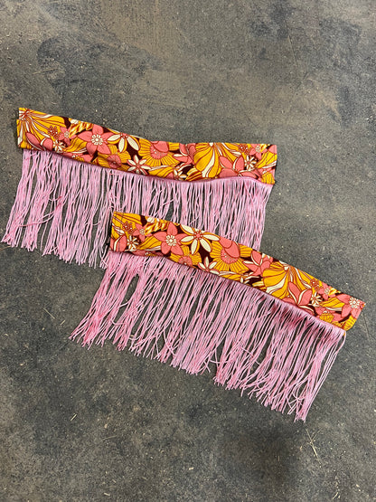What the Floral Breast Collar Cover with Chainette Fringe (Covers ONLY)