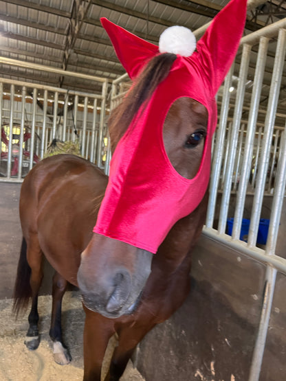 Santa Hat Costume Mask for Horses